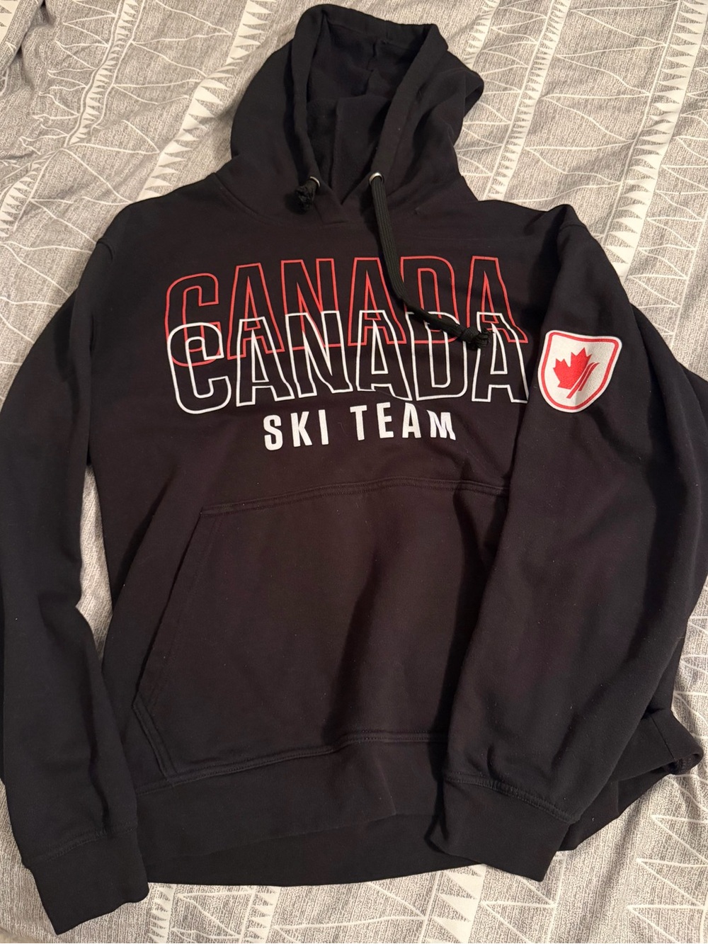 Canada Ski Team Black Hoodie - Pullover Sweatshirt